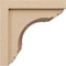 Ekena Millwork 12"W x 12"D x 12"H Wide Warren Rough Cedar Woodgrain TimberThane Corbel, Primed Tan CORUR12X12X12WARRCPR - alternate 3